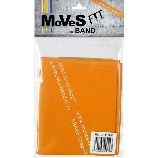 oVes FiT Band -Pack amb 10 uniu. de Bandes Resistència de 2'5m, color Taronja -Rcia. Mitjana