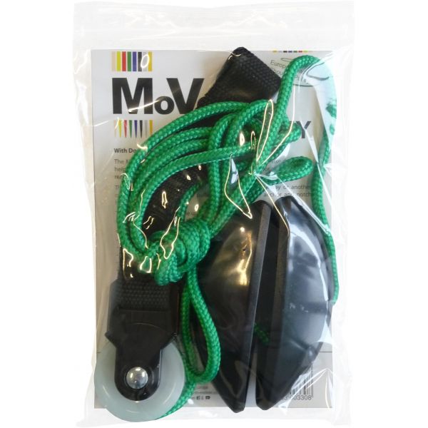 MoVeS CORRIOLA d'Espatlla ECO per a porta (ancoratge de lona), amb corda, en bossa de plàstic, i suport de mans amb osques (ranurado), SENSE topalls