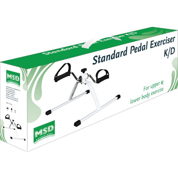 MoVeS - PEDALIER Standard K/D pintado en blanco -desmontado . Control manual de la resistencia. Medi