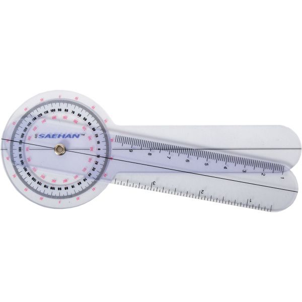 SAEHAN - Goniómetro de Plástico 15cm de 0º a 360º x 1º 