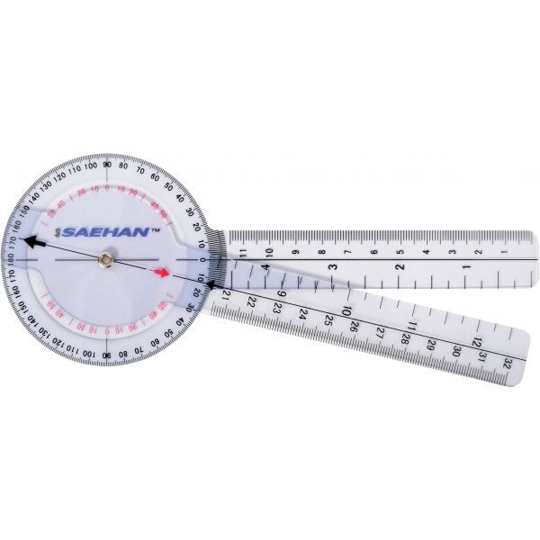 SAEHAN - Goniómetro de Plástico 20cm de 0º a 360º x 1º 