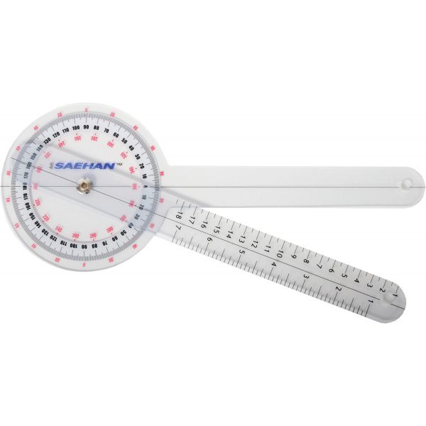 SAEHAN - Goniómetro de Plástico 30cm de 0º a 360º x 1º 