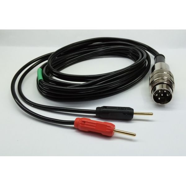 Cable conector + banana 2mm compatible con MEGASONIC 313, 313-P4, 90, 707, 900 / MEGAA 313