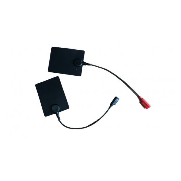 Elèctrodes de silicona amb cable 60x80 mm femella 2-4 mm (2 unid)
